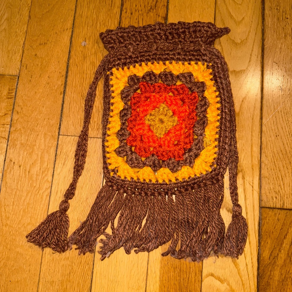 Crochet Boho Fringe Bag